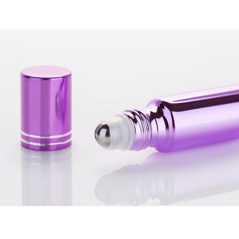 purple refillable rollerball perfume bottle 10ml purple manufacturer wholesaler