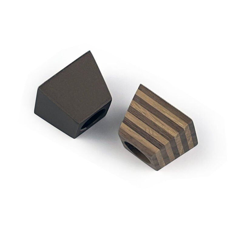 Custom Geometric Tapered Wood Perfume Lid Sustainable Wooden Perfume Cap Designer & Manufacturer | Eco-Friendly Luxury