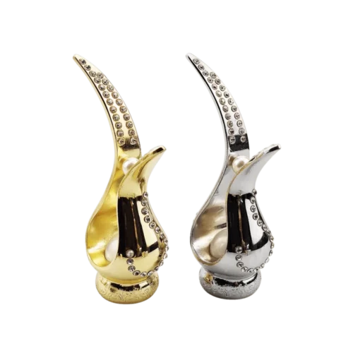 diamond perfume lid​ cap factory manufacturer round flower gold perfume bottle cap lid customized maker 50ml 100ml