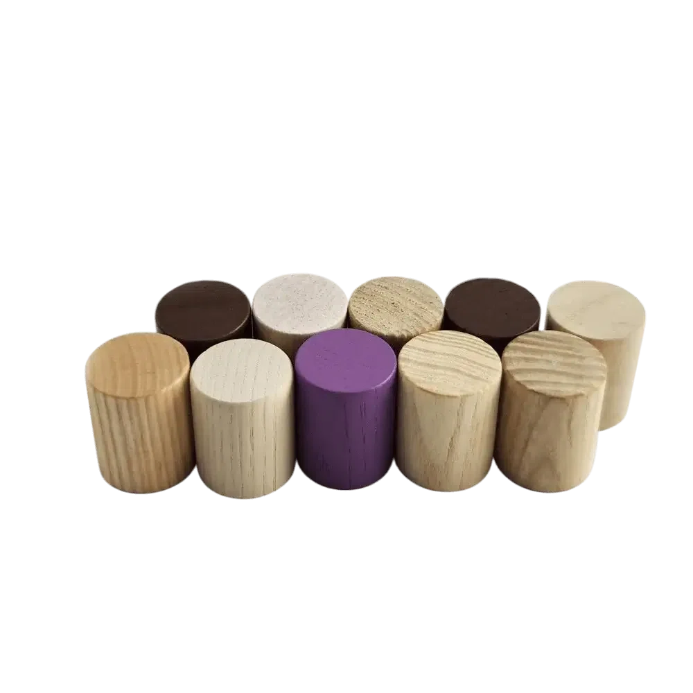 custom cylindrical wood perfume lid cap factory supplier