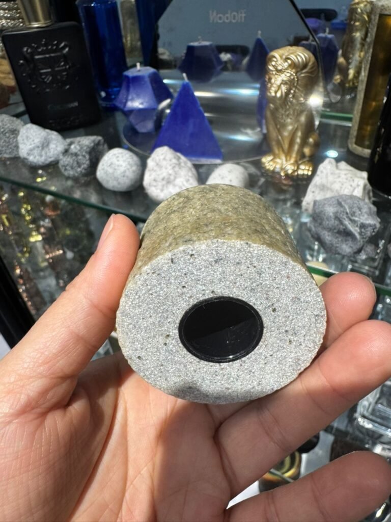 custom marble stone look caps and lids supplier