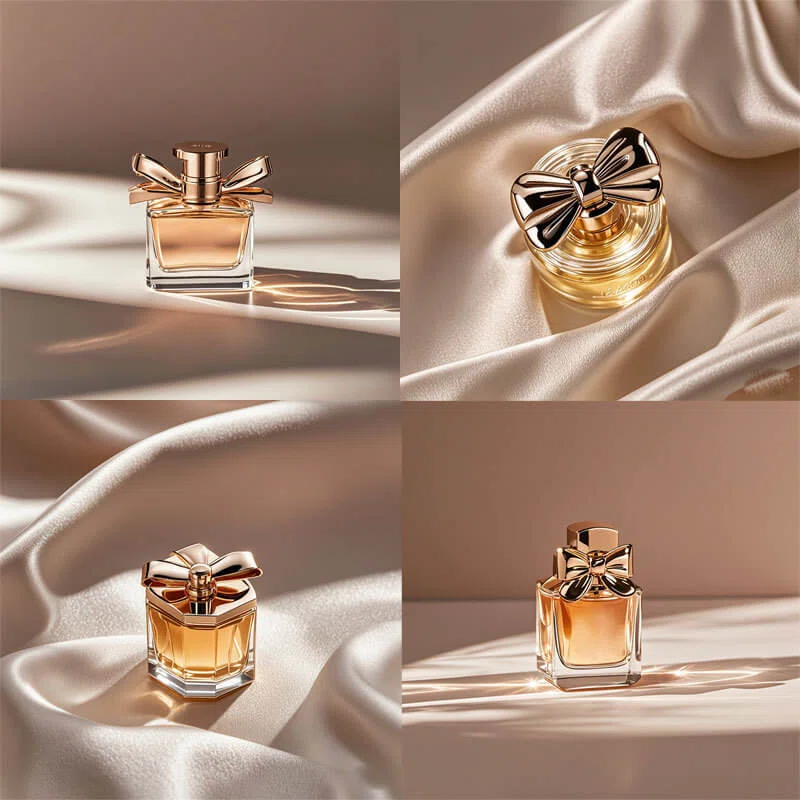 customized logo perfume glass bottle 50ml with box magnetic butterfly cap lid design wholesale factory china