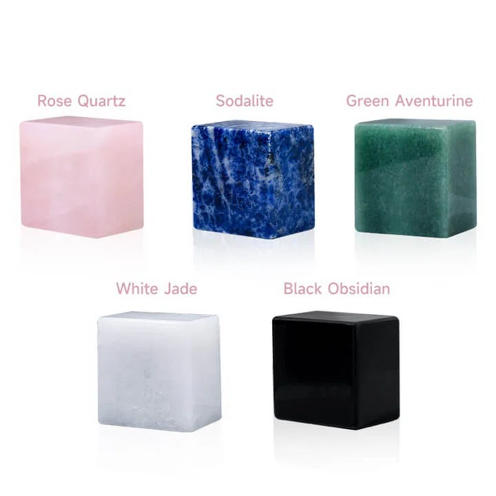 natural jade marble stone fragrance caps lid perfume
