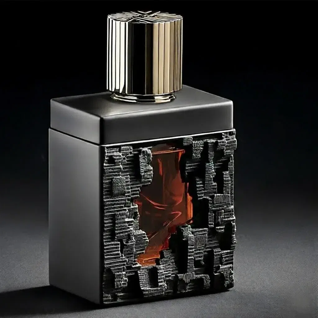 square Matte black beautiful perfume bottles wholesale