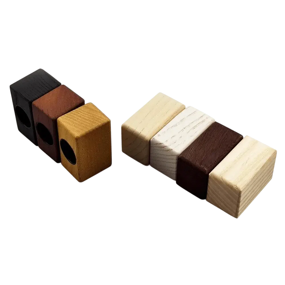 square cuboid wood perfume lid manufacturer wholesale