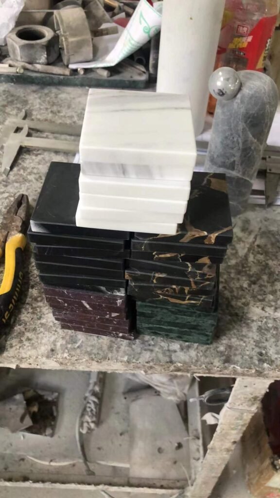 waiting for grilling marble stone