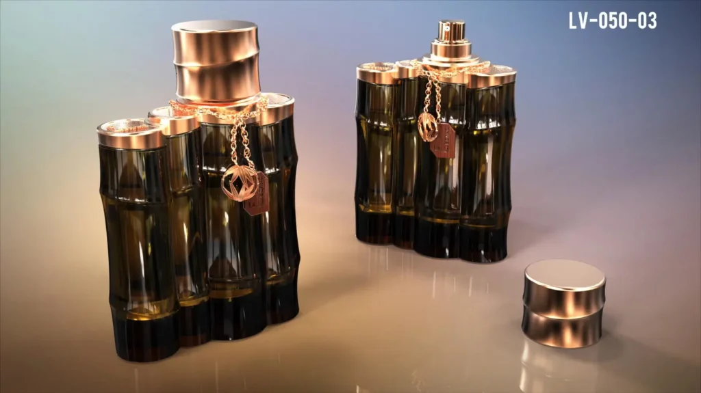 zine alloy decoration necklace uniques design empty perfume fragrance bottle custom supplier manufacturer