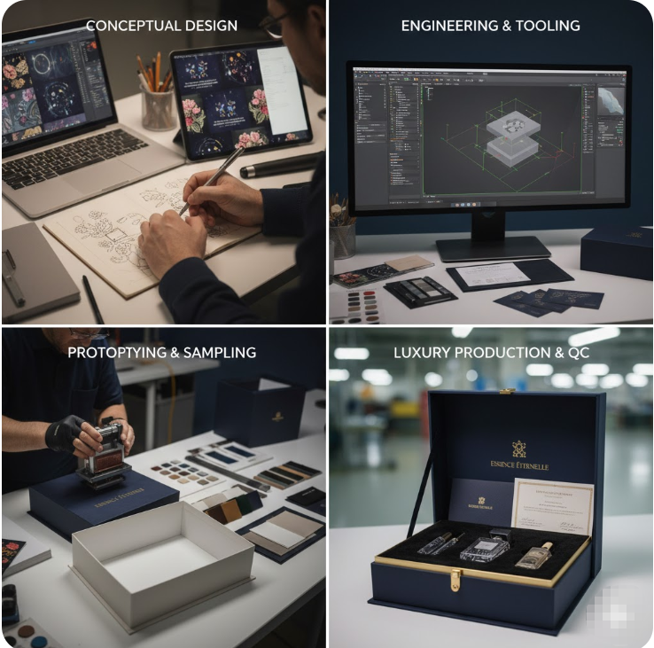 end to end perfume packaging design & manufacturing