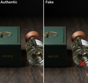 how to spot fake perfume packaging