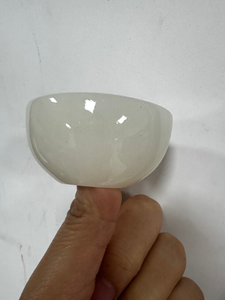jade white stone perfume lid cap manufacturer factory in china
