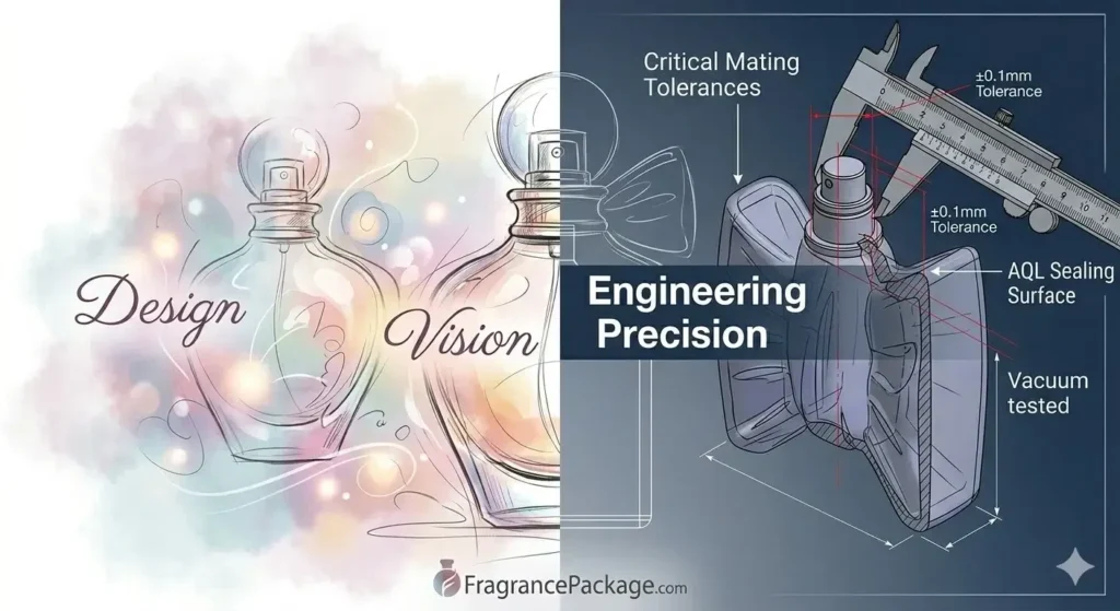 the intersection of design vision and engineering precision why ±0.1mm tolerances prevent perfume leakage