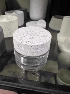 Mimic stone perfume fragrance caps and lids and Cement/Concrete perfume caps and lids