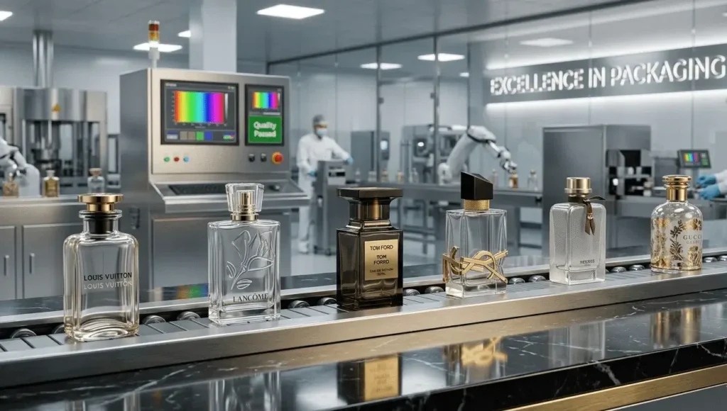 Perfume Packaging Supplier for Top Perfume Brands like Dior Byredo Giorgio Armani Billie Eilish Burberry Goddess Sephora Estée Lauder Gucci Hermès Tom Ford Lancôme Louis Vuitton and YSL