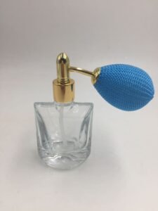 blue squeeze bulb perfume bottle custom supplier sedex