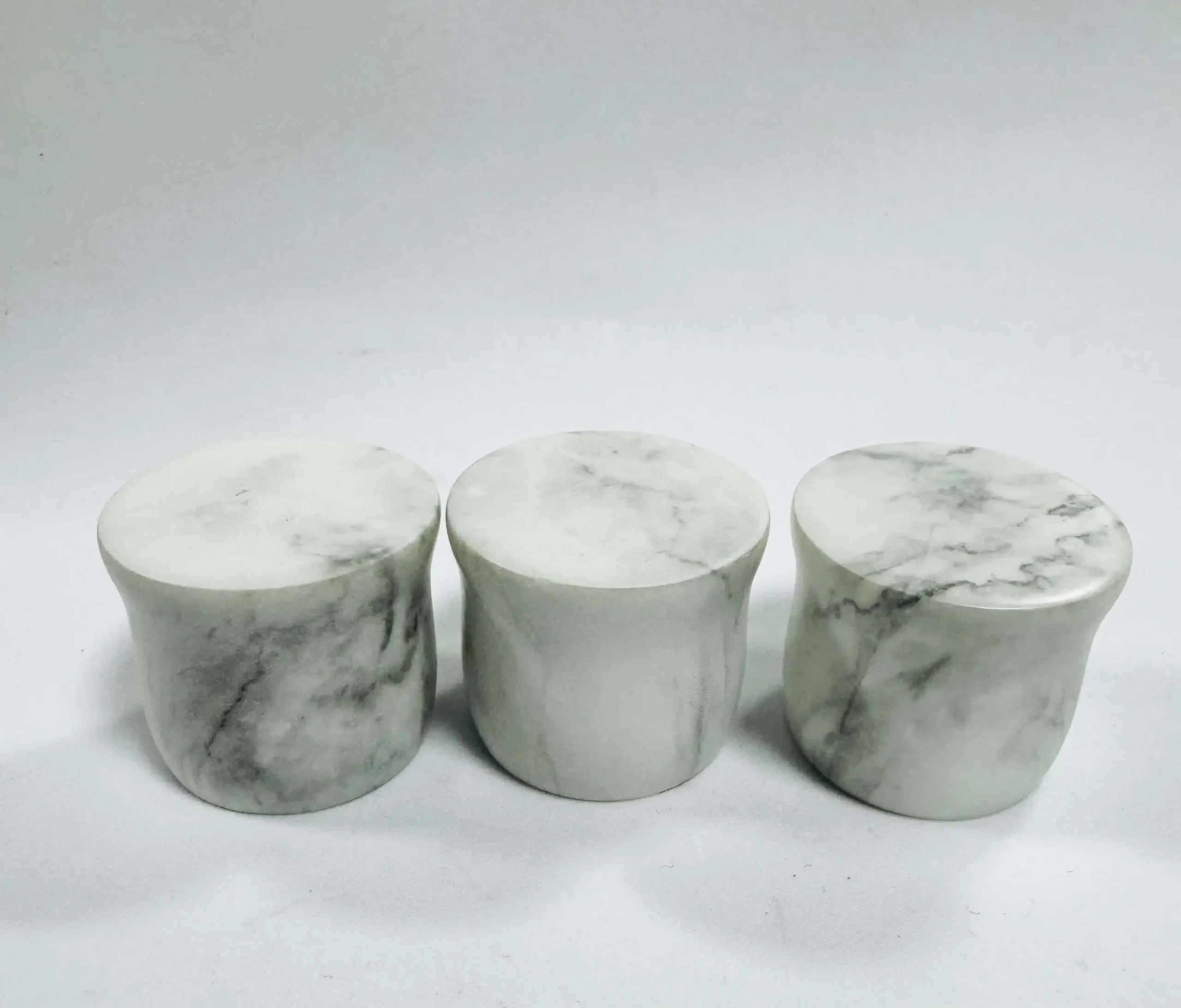 matt marble stone finish Resin Perfume Caps