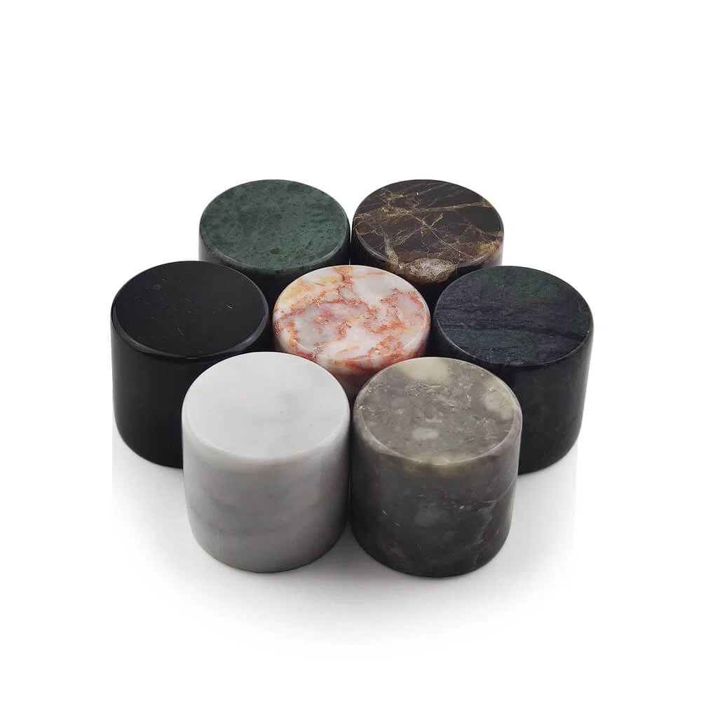 clylinder natural stone perfume cap lids factory