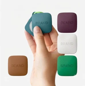Custom square green white brown purple blue Zamac metal solid perfume case container manufacturer