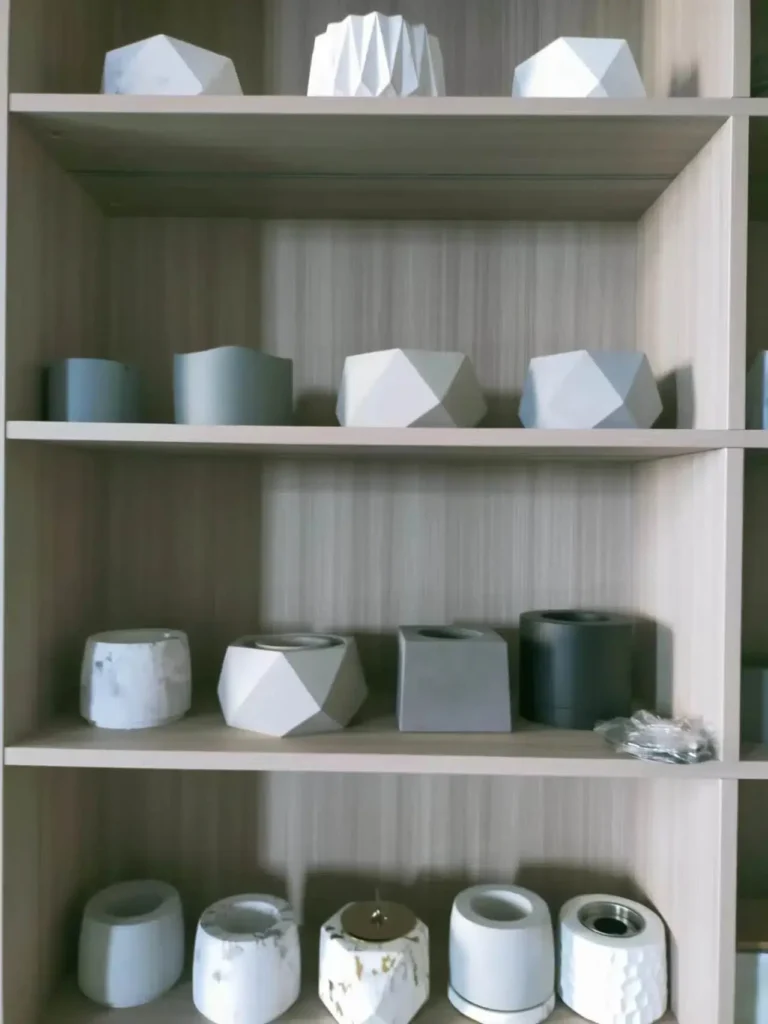 Cement concrete stone effect incense burner cup jars factory