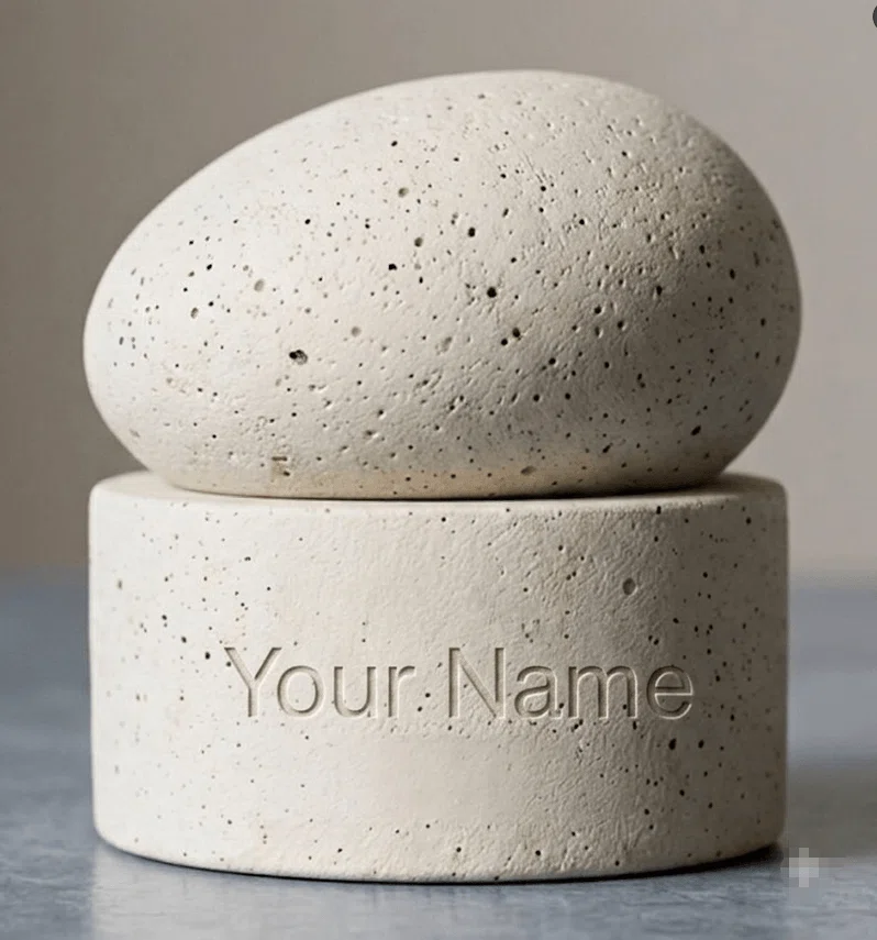 Customized stone like effect cosmetics skincare perfume packaging bottles and lids factory