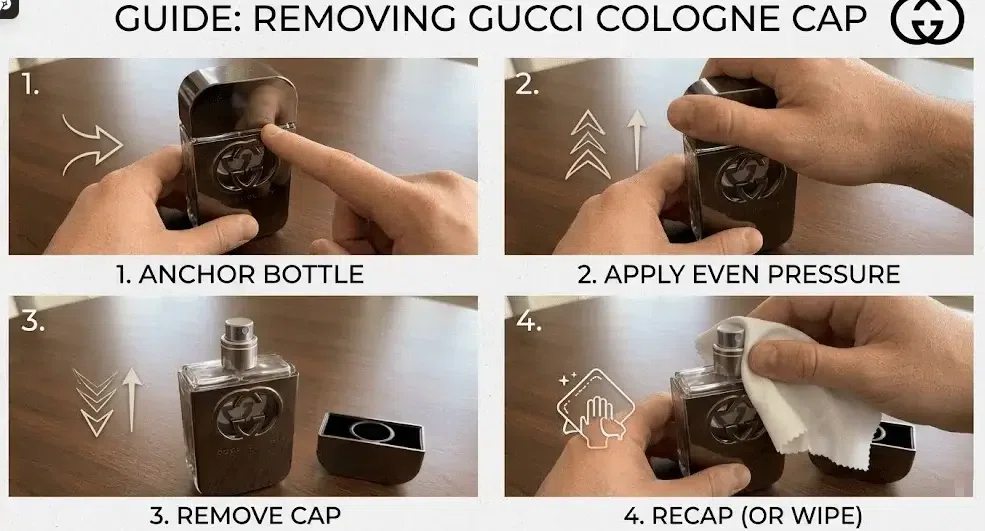 how to take cap off of gucci cologne
