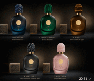 pink green blue gold mushroom stone caps for luxury glass bottle for niche perfume brands