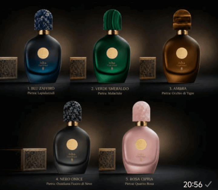 pink green blue gold mushroom stone caps for luxury glass bottle for niche perfume brands