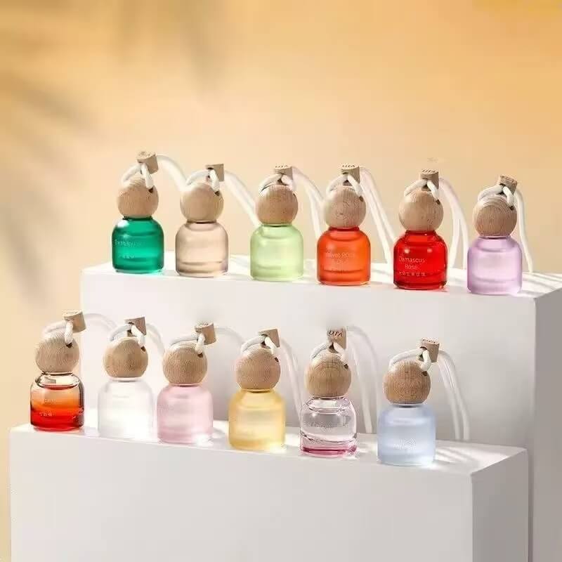wooden car fragrance bottle caps
